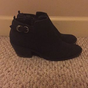 Black ankle booties